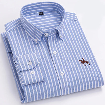 Gaeta Cotton Shirt - Blue/White