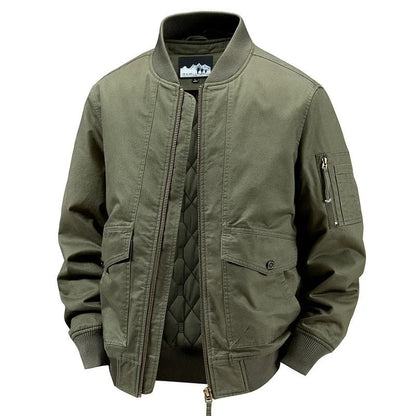 Gatteo Quilt-Lined Bomber Jacket - Green
