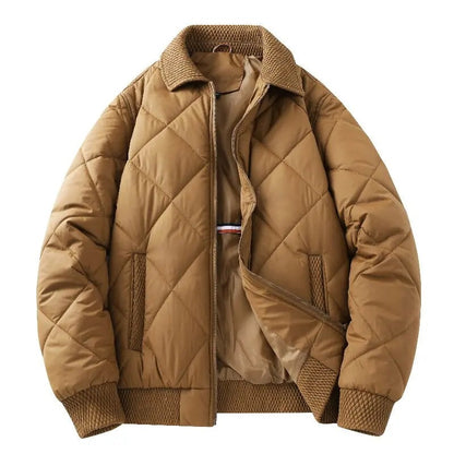 Gavirate Diamond-Quilted Bomber Jacket - Brown