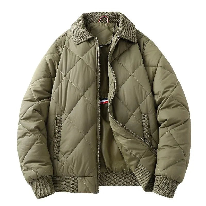 Gavirate Diamond-Quilted Bomber Jacket - Green