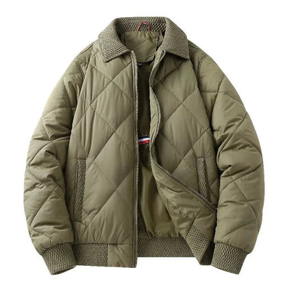 Gavirate Diamond-Quilted Bomber Jacket - Green