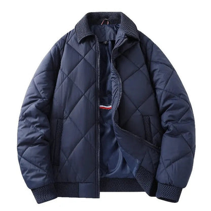Gavirate Diamond-Quilted Bomber Jacket - Blue