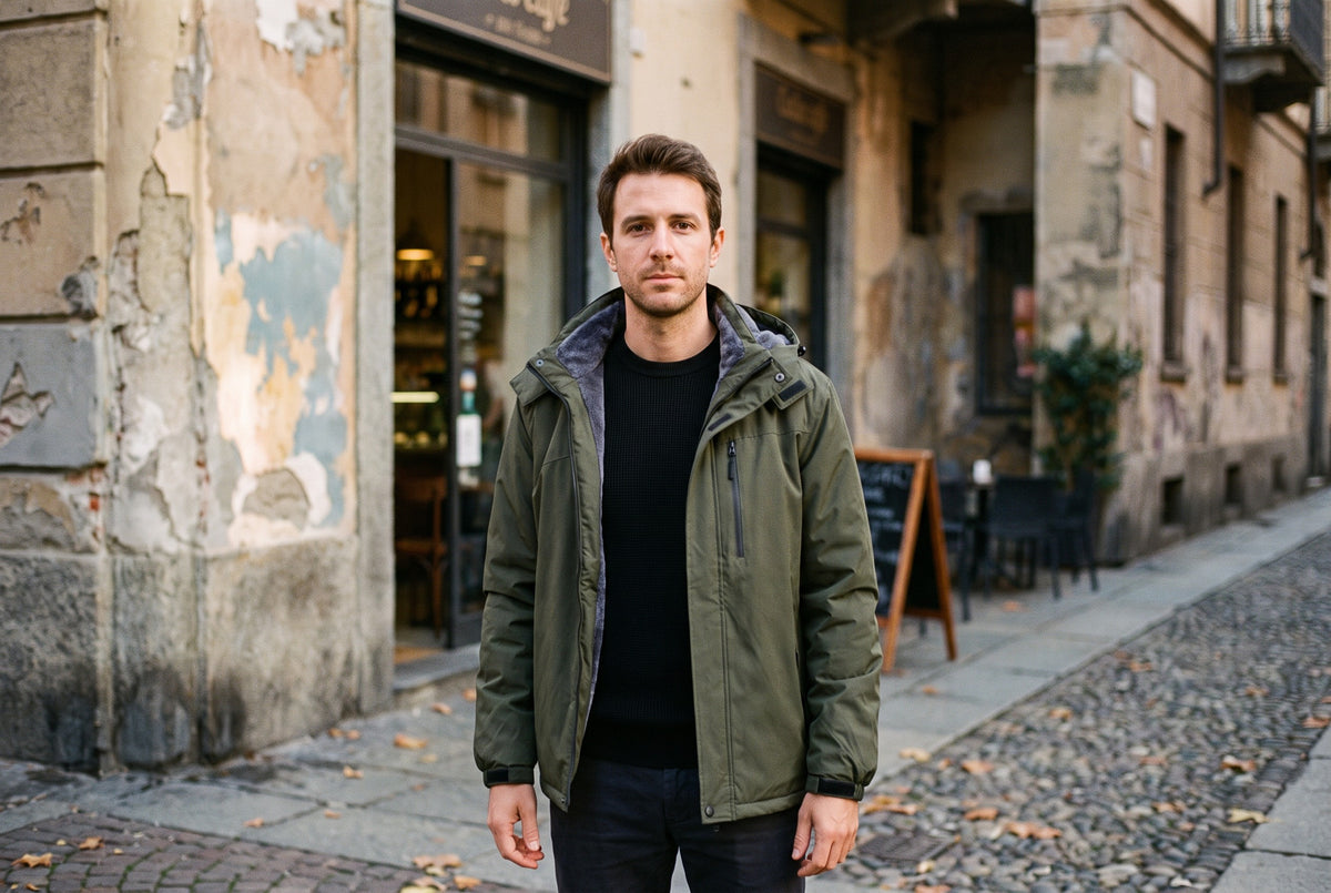 Giaveno Fleece-Lined Hooded Jacket