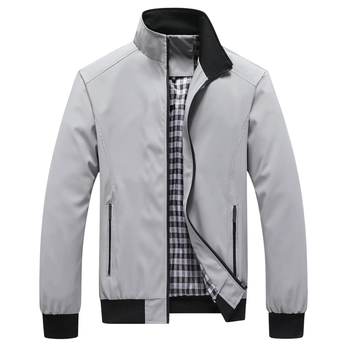 Giulianova Check-Lined Bomber Jacket - photo 1