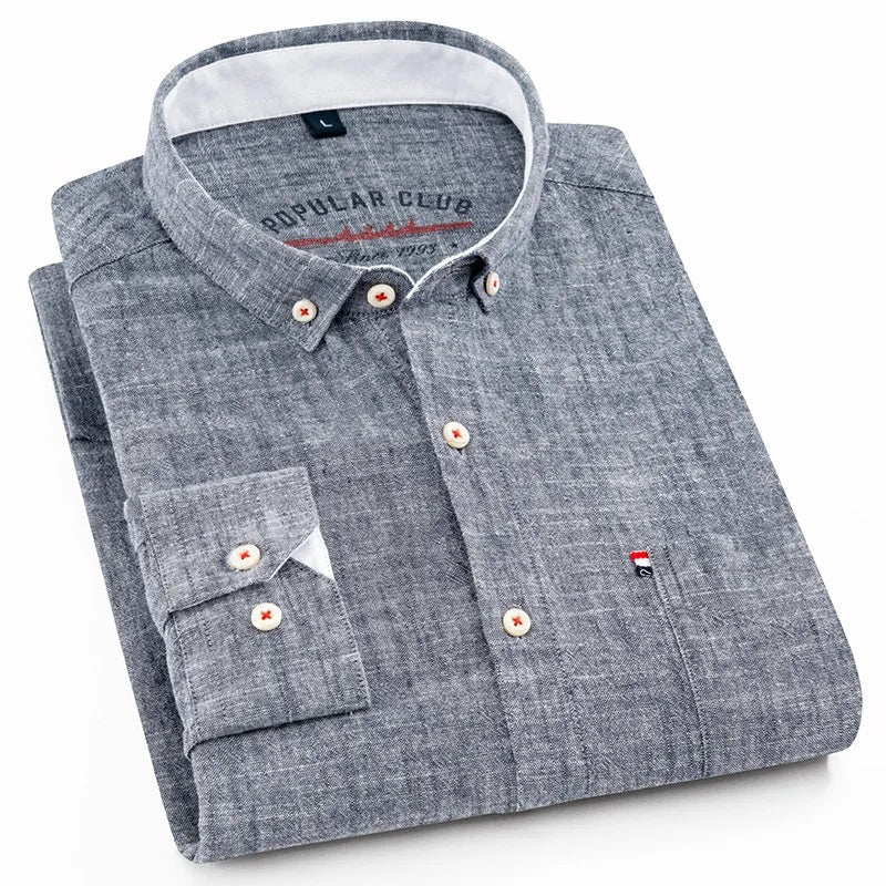 Grado Linen Shirt - Grey