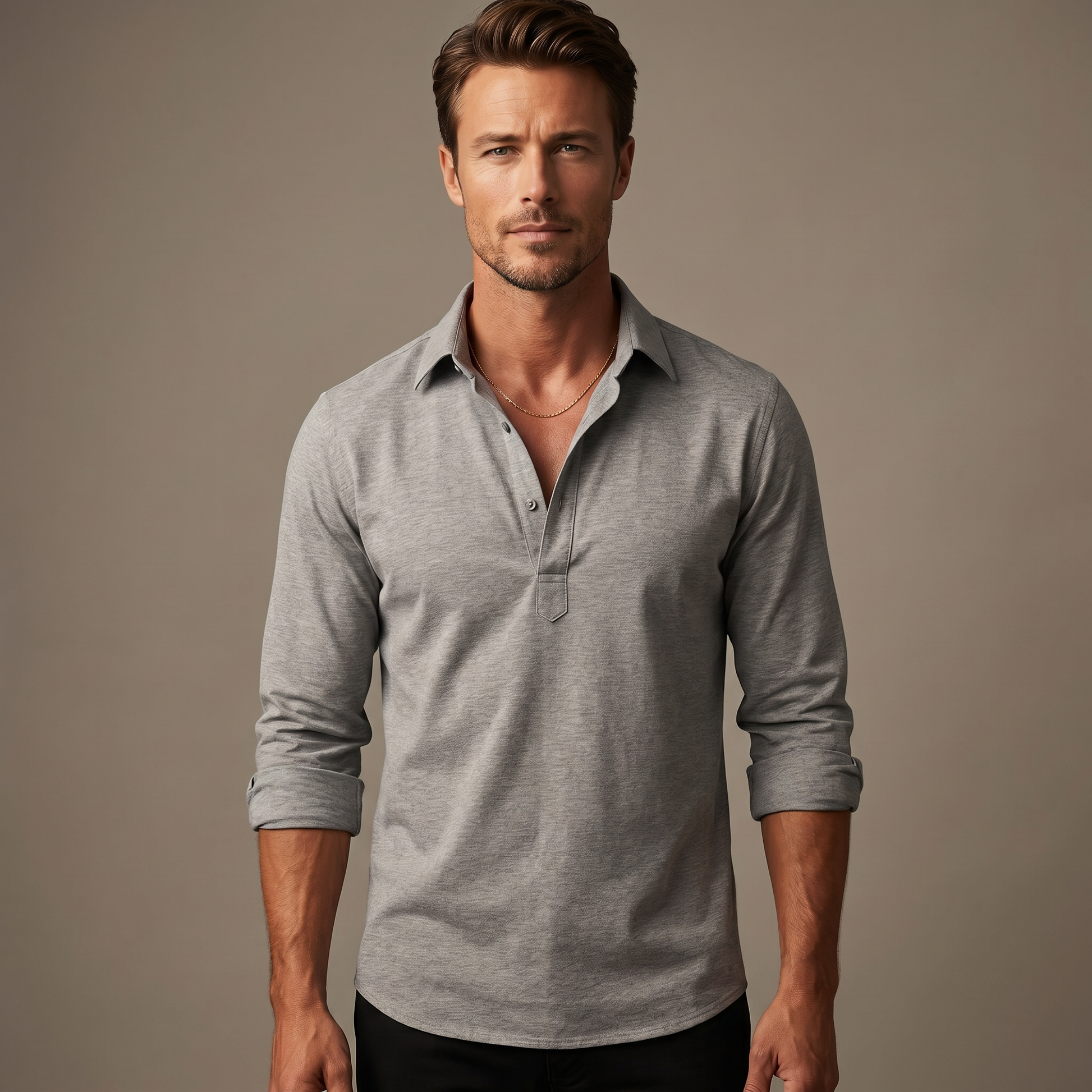 Fiorenzo Cotton Shirt - Gray