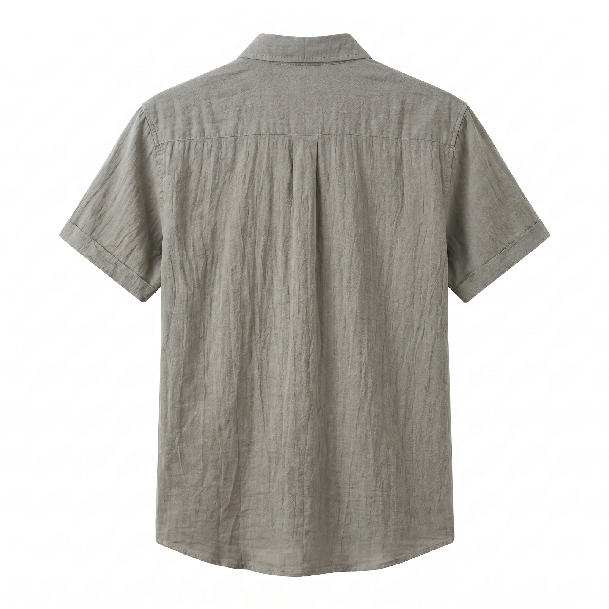 Phuket Linen Shirt - grey-back