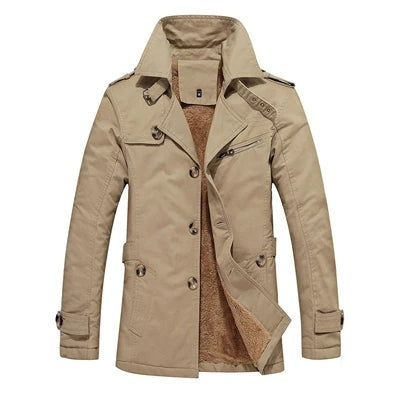 Gubbio Padded Field Coat - Khaki