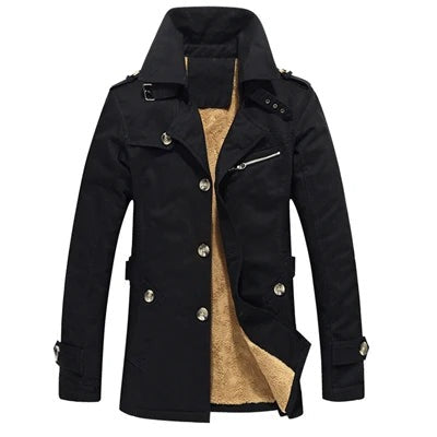 Gubbio Padded Field Coat - Black