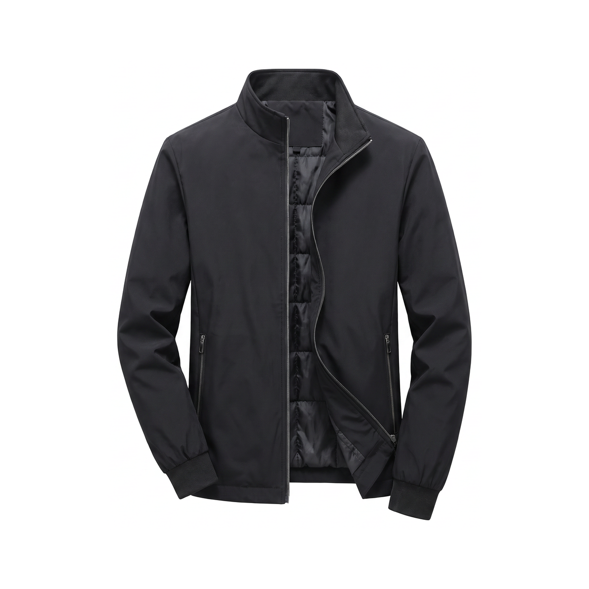 Imola Collar Jacket - Black