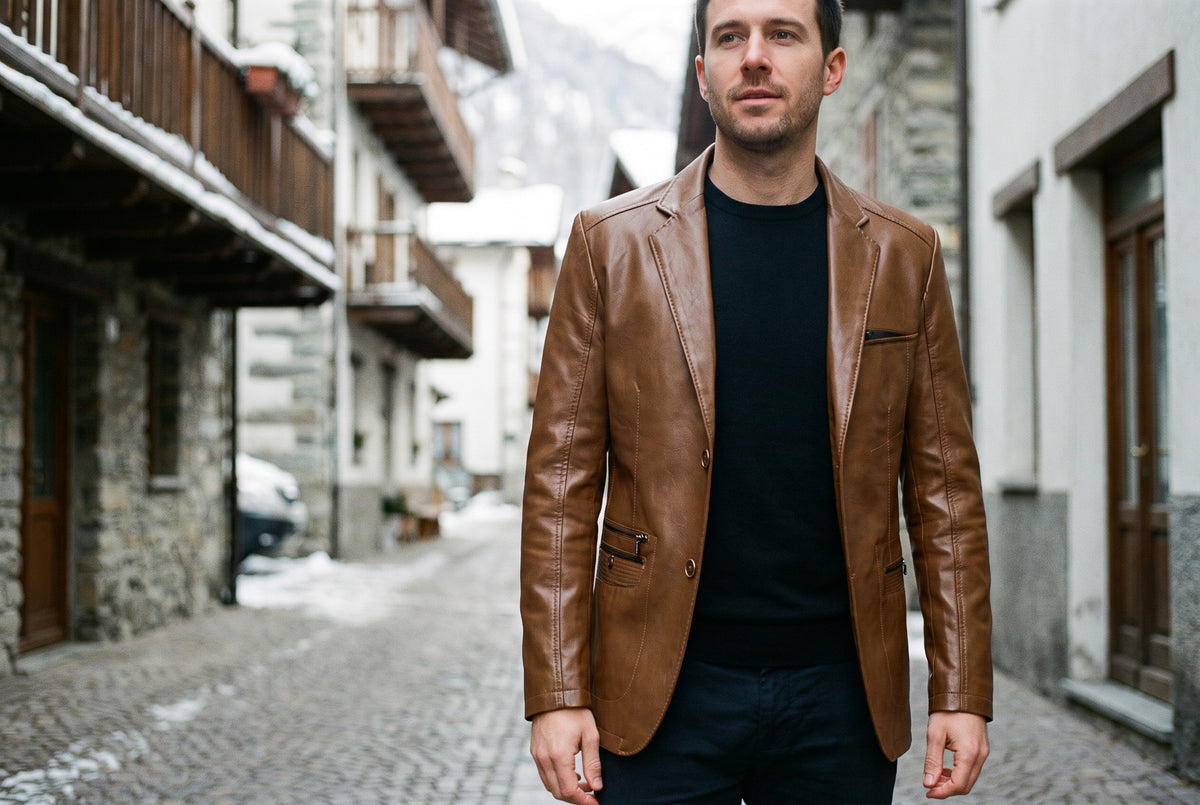 Imperia Leather Blazer