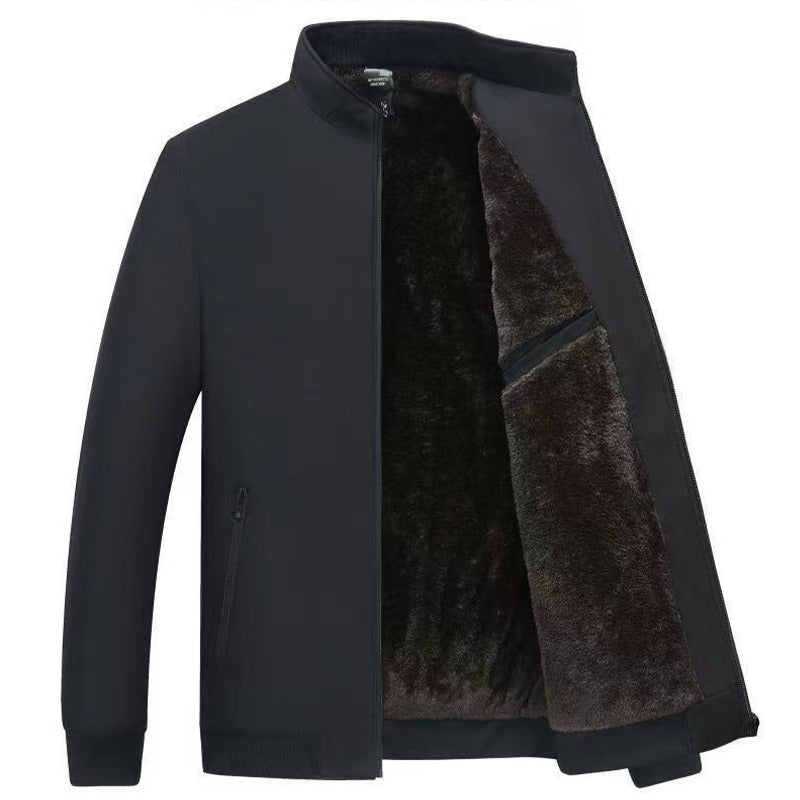 Lainate Fleece-Lined Zip Jacket - Black