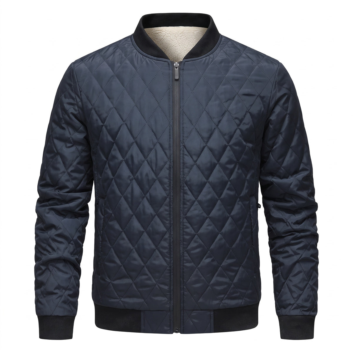 Lana Quilted Fleece-Lined Bomber Jacket - cover