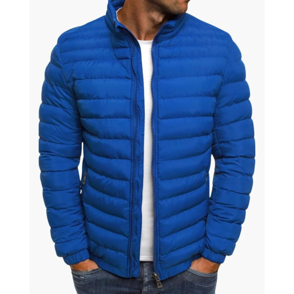 Lanciano Lightweight Quilted Puffer Jacket - Blue