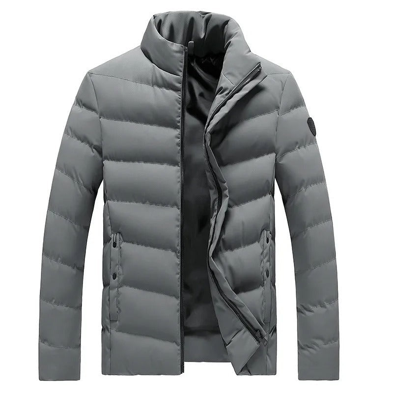 Lanuvio Stand-Collar Puffer Jacket - Grey