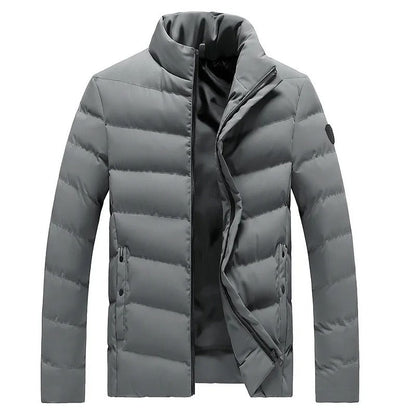 Lanuvio Stand-Collar Puffer Jacket - Grey
