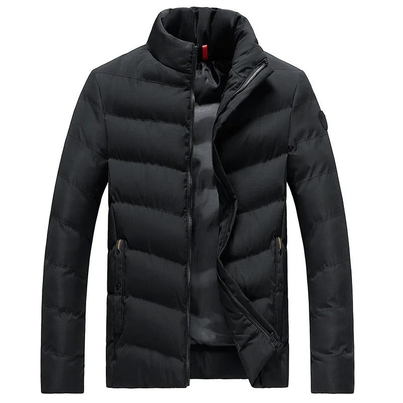 Lanuvio Stand-Collar Puffer Jacket - Black