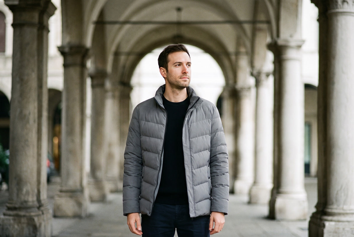 Lanuvio Stand-Collar Puffer Jacket