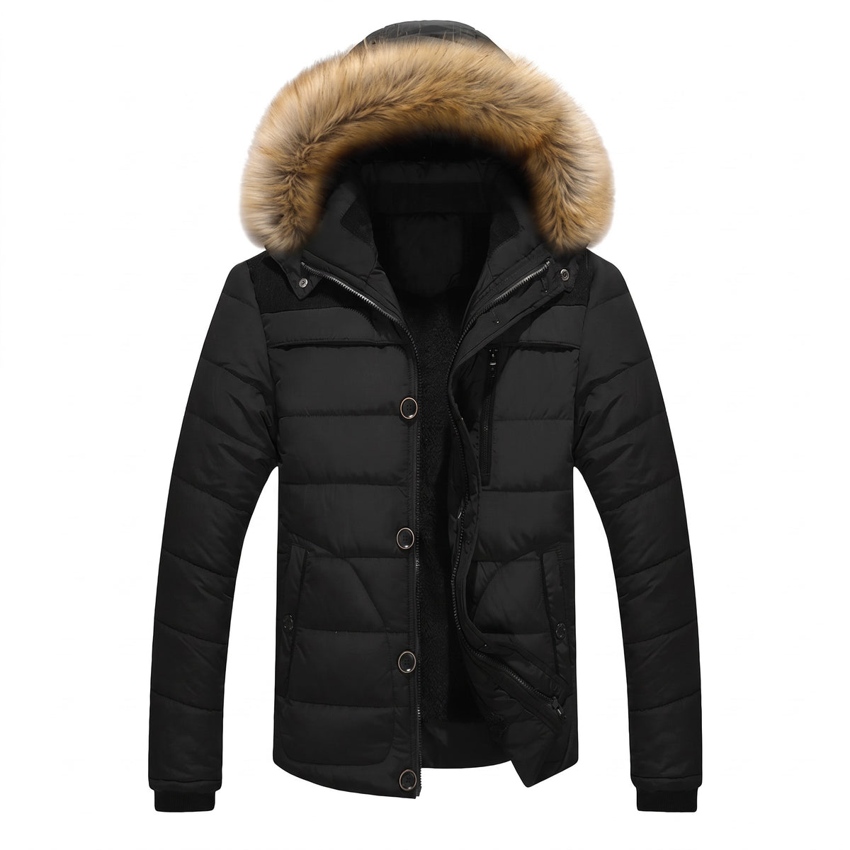 Latisana Faux Fur Hooded Puffer Jacket - cover