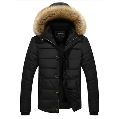Latisana Faux Fur Hooded Puffer Jacket - Black