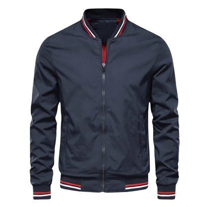 Lecce Striped-Trim Bomber Jacket - cover