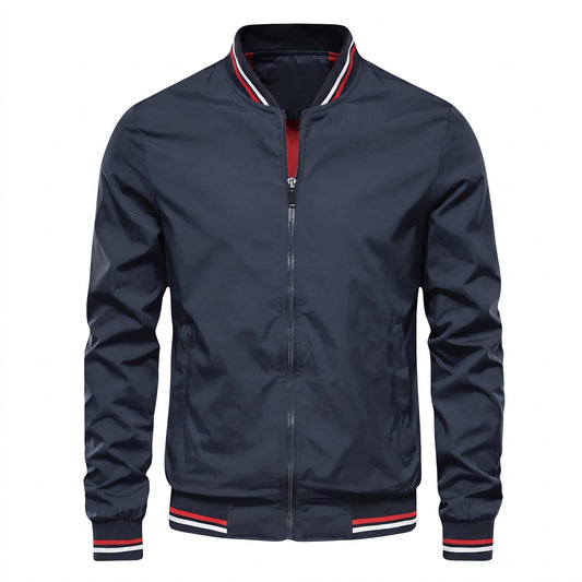 Lecce Striped-Trim Bomber Jacket - cover