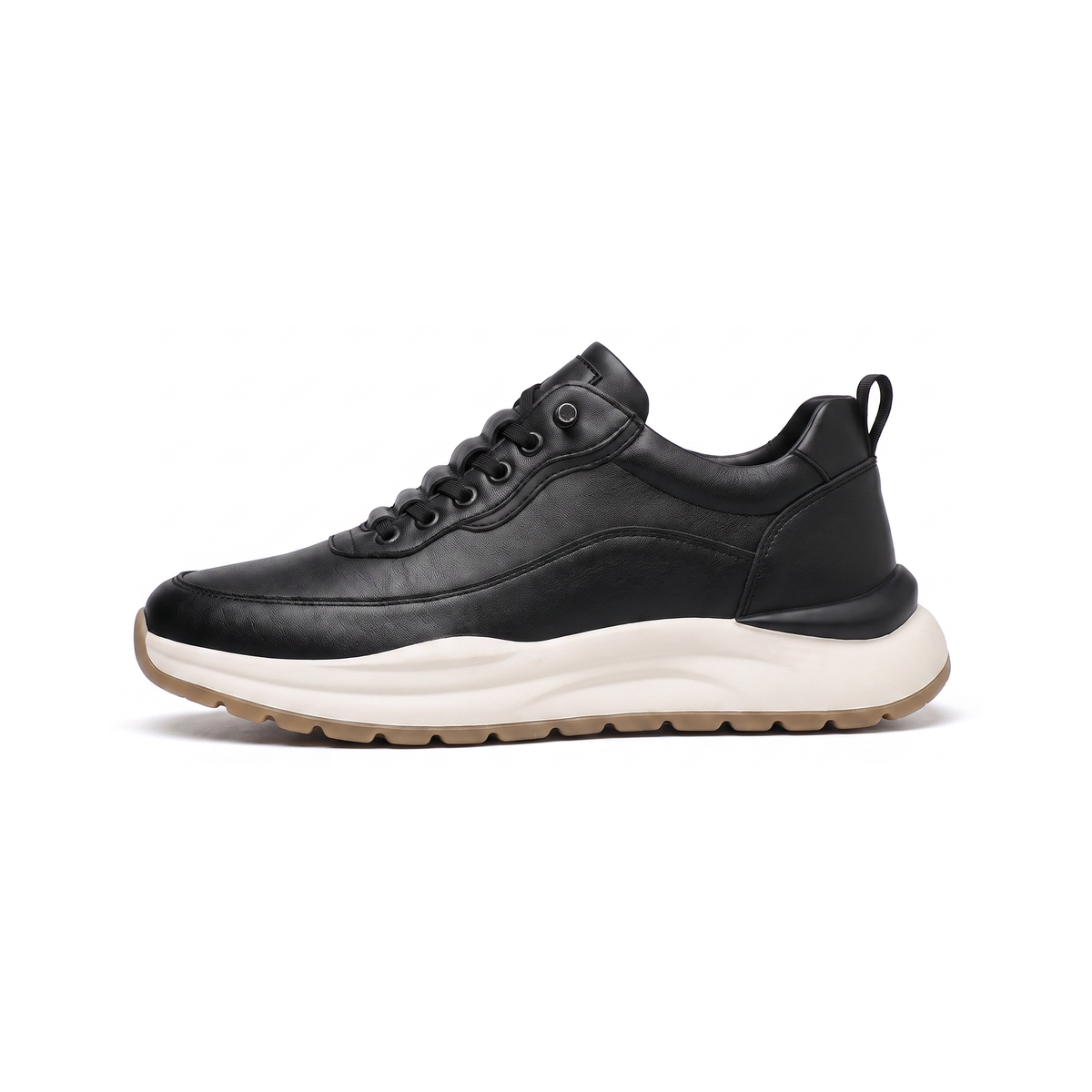 Lecco Leather Sneakers - Black