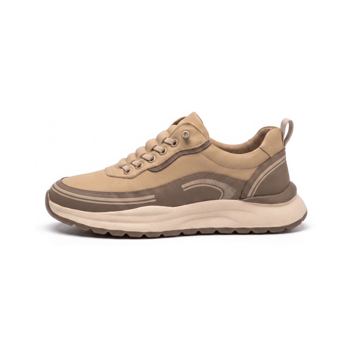 Lecco Leather Sneakers - Khaki