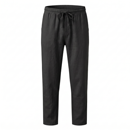 Lido Linen Pants - Black
