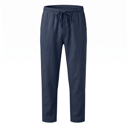 Lido Linen Pants - Dark Blue