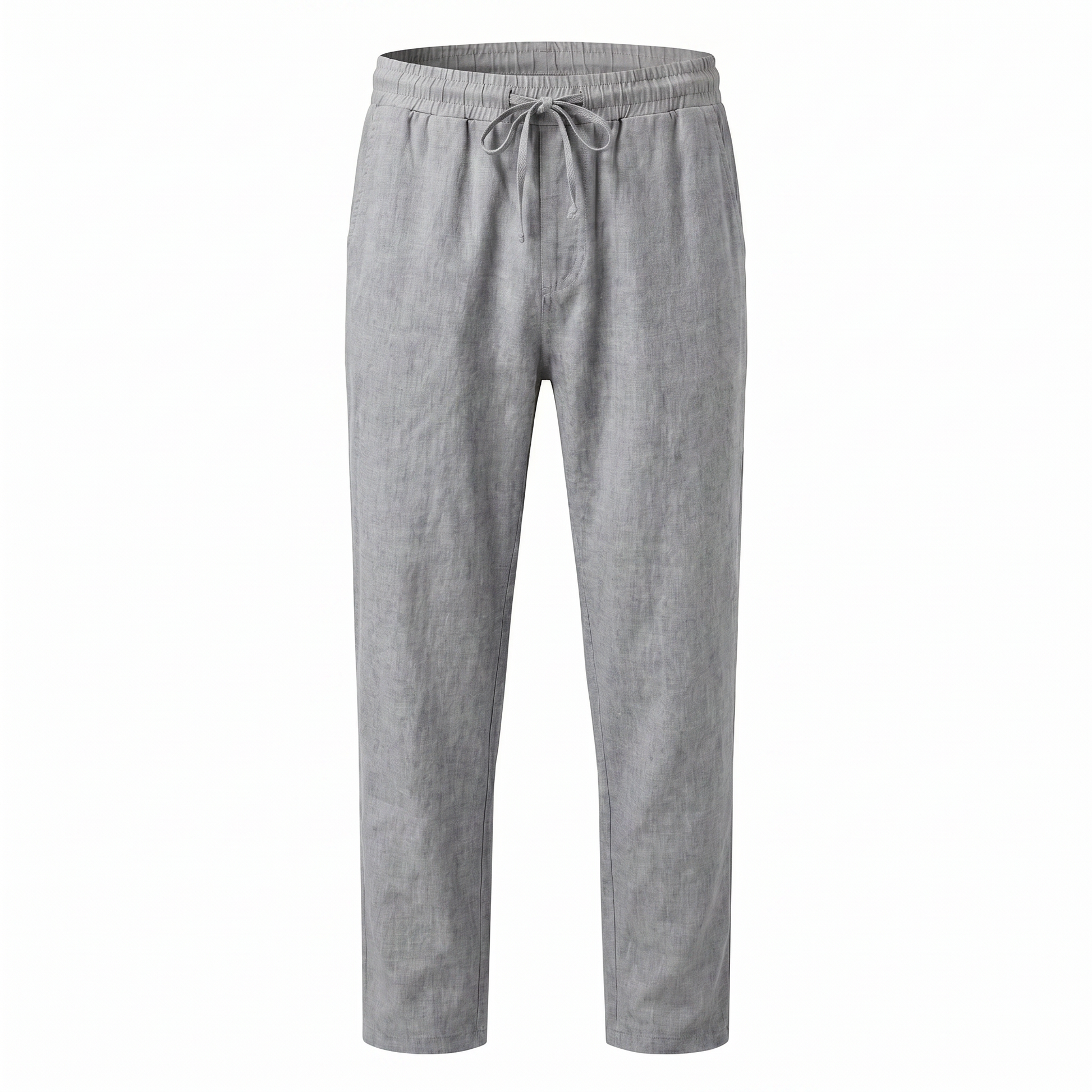 Lido Linen Pants - Grey
