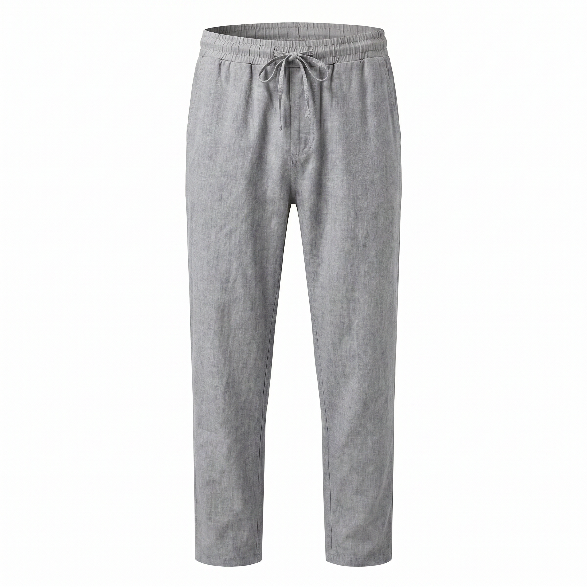Lido Linen Pants - Grey