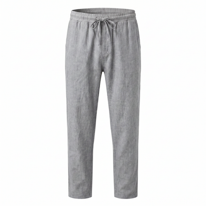 Lido Linen Pants - Grey