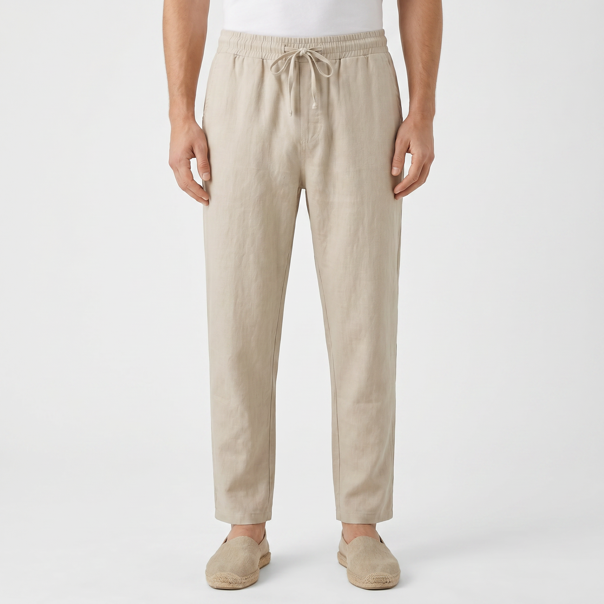 Lido Linen Pants - on model