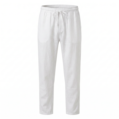 Lido Linen Pants - White