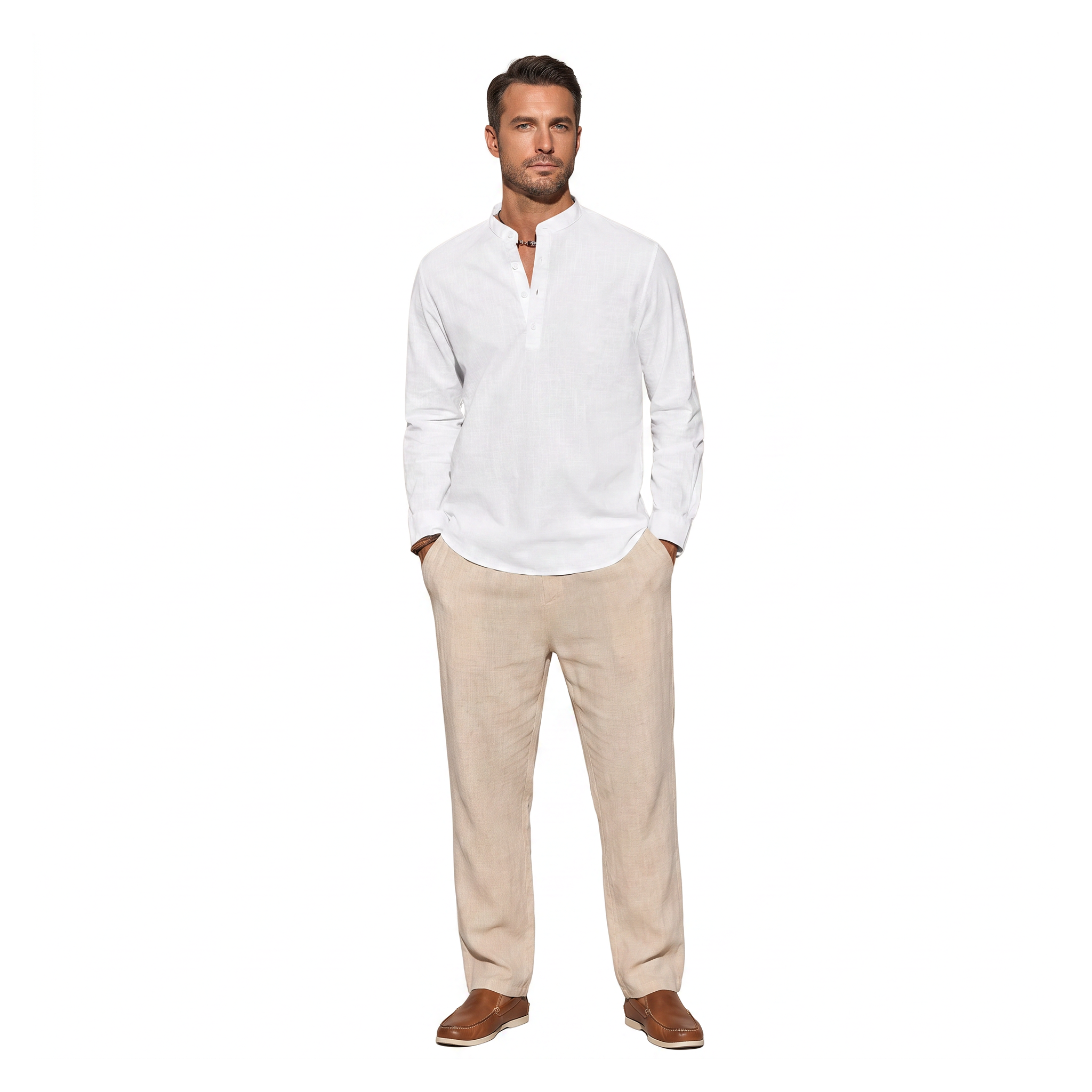 Livigno Henley Shirt - onmodel