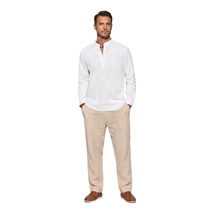 Livigno Henley Shirt - onmodel