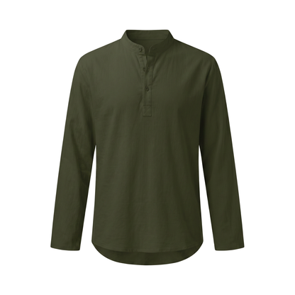 Livigno Henley Shirt - Dark Green