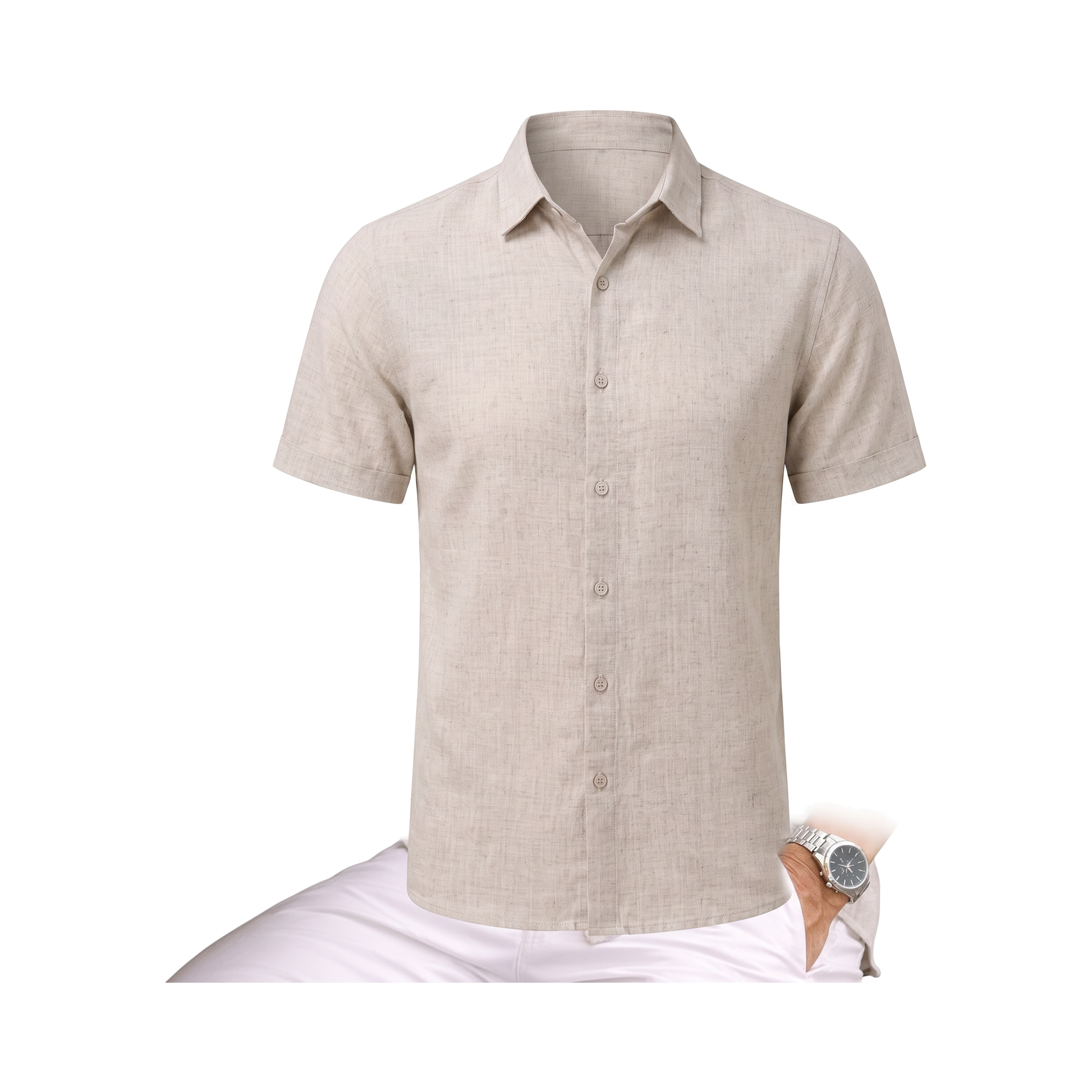 Livorno Cotton Shirt - Beige
