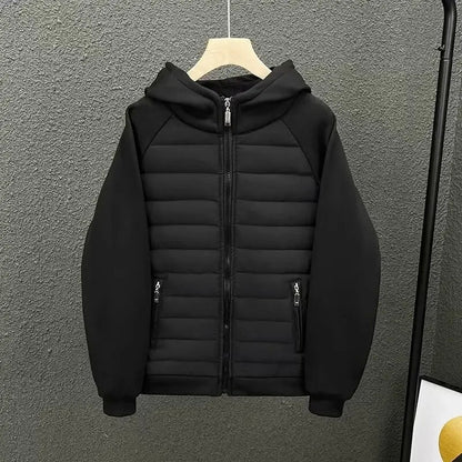 Loano Quilted Hooded Jacket - Black