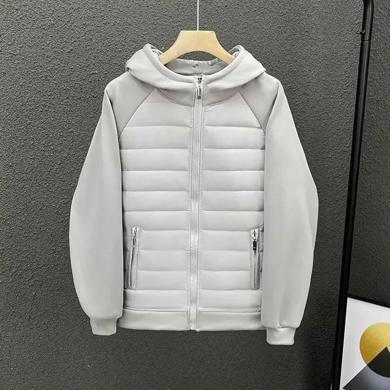 Loano Quilted Hooded Jacket - Grey