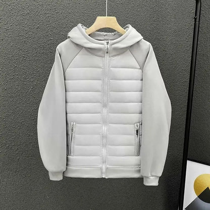 Loano Quilted Hooded Jacket - Grey