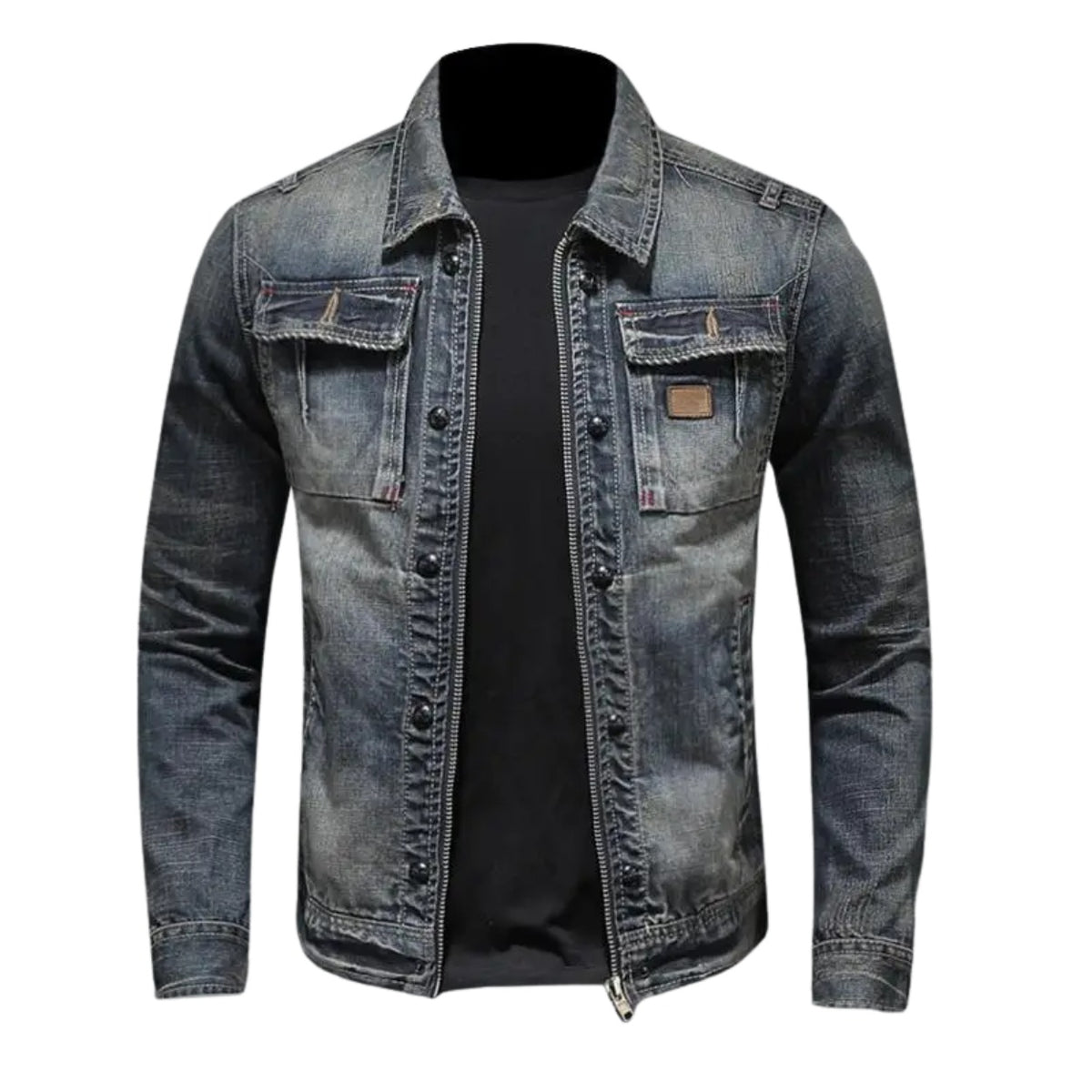 Lodi Washed Denim Jacket - Blue