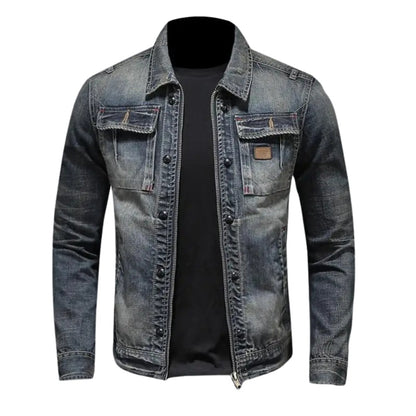 Lodi Washed Denim Jacket - Blue
