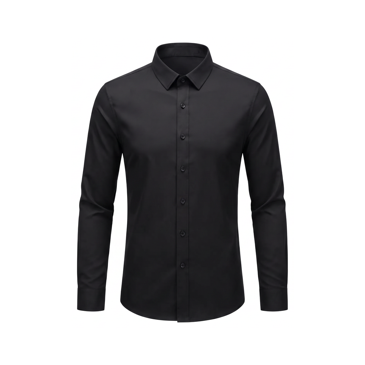Lucca Stretch Shirt - Black