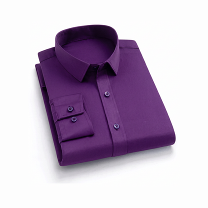Lucca Stretch Shirt - Purple