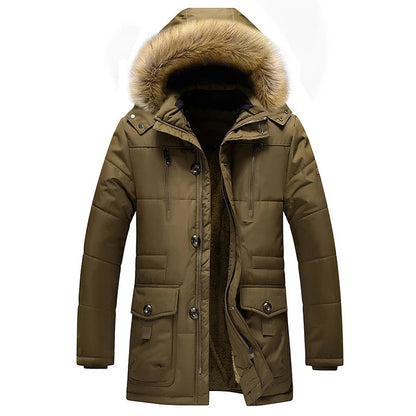 Luino Faux Fur Hooded Parka - Brown