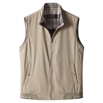 Luzzara Check-Lined Zip Vest - cover