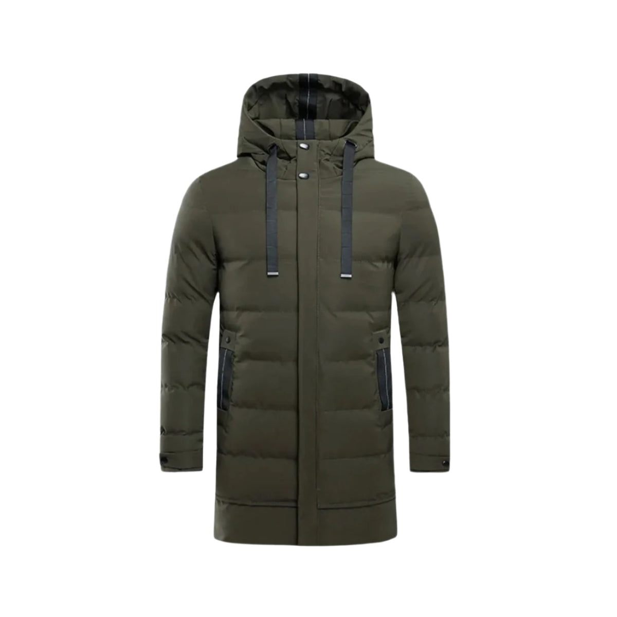 Madesimo Long Hooded Puffer Coat - Green