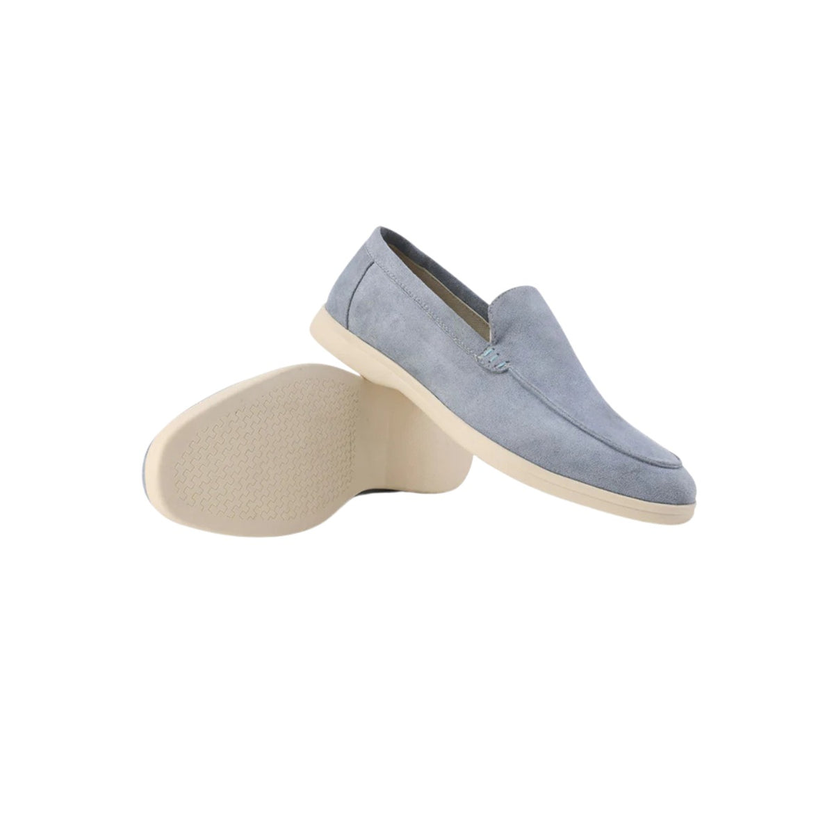 Maiori Suede Loafers - Light Blue